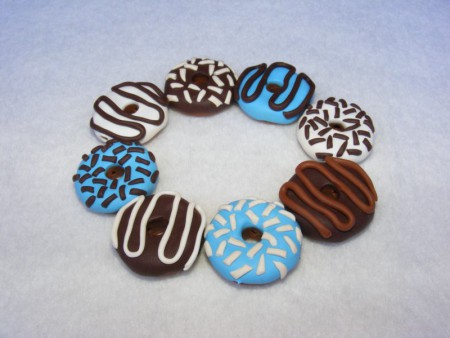 Pulsera rosquillas azul